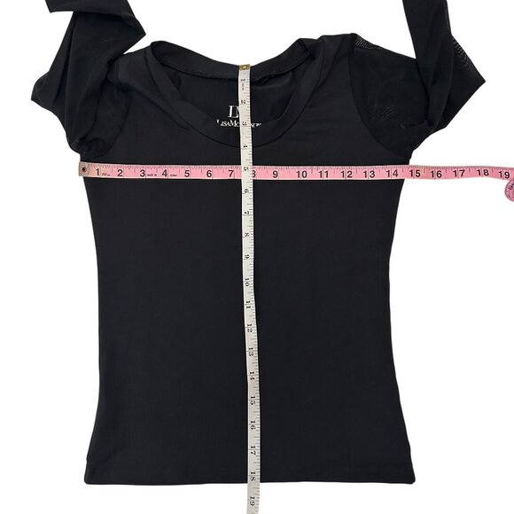 LISA MCKINNON Long Sleeve Top Sheer Sleeves Small - Picture 4 of 8